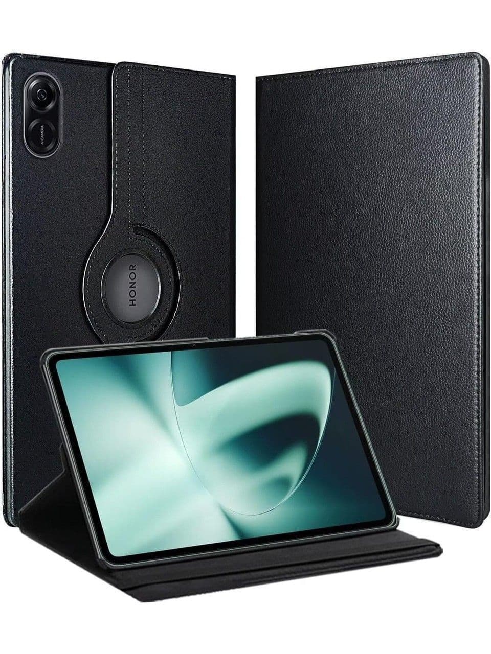 Honor Pad X9 11.5 Inç Uyumlu 360° Dönebilen Uyku Modlu Standlı Pu Deri Tablet Kapaklı Kılıf