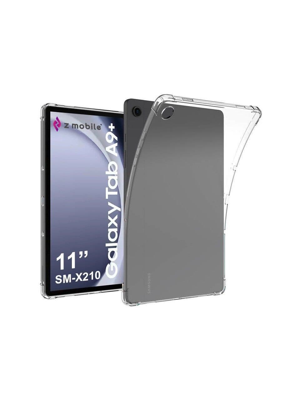Samsung Galaxy Tab A9+ Plus 11” SM-X210 Uyumlu Şeffaf Silikon Kılıf Anti Shock Köşe Korumalı