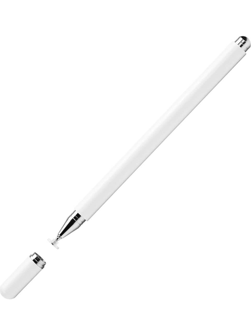 Universal Telefon Tablet iPad Disk Uçlu Stylus Pen Dokunmatik Kalem - AL3461 Beyaz