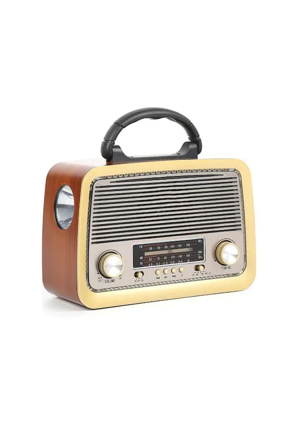 301 Fenerli Nostaljik Müzik Kutusu - Bluetooth Radyo - MP3 Çalar