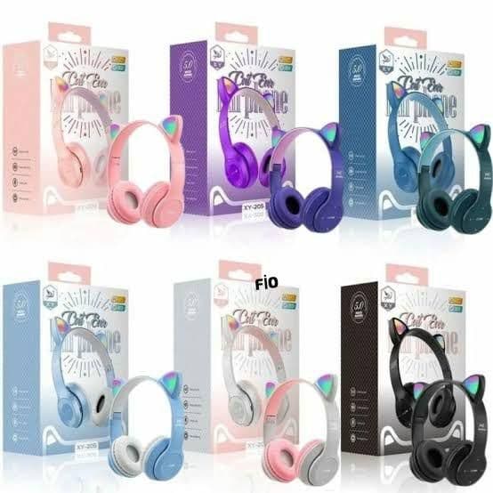 Kedi Bluetooth Kulaklık Kablosuz Radyolu Kulaküstü Kulaklık