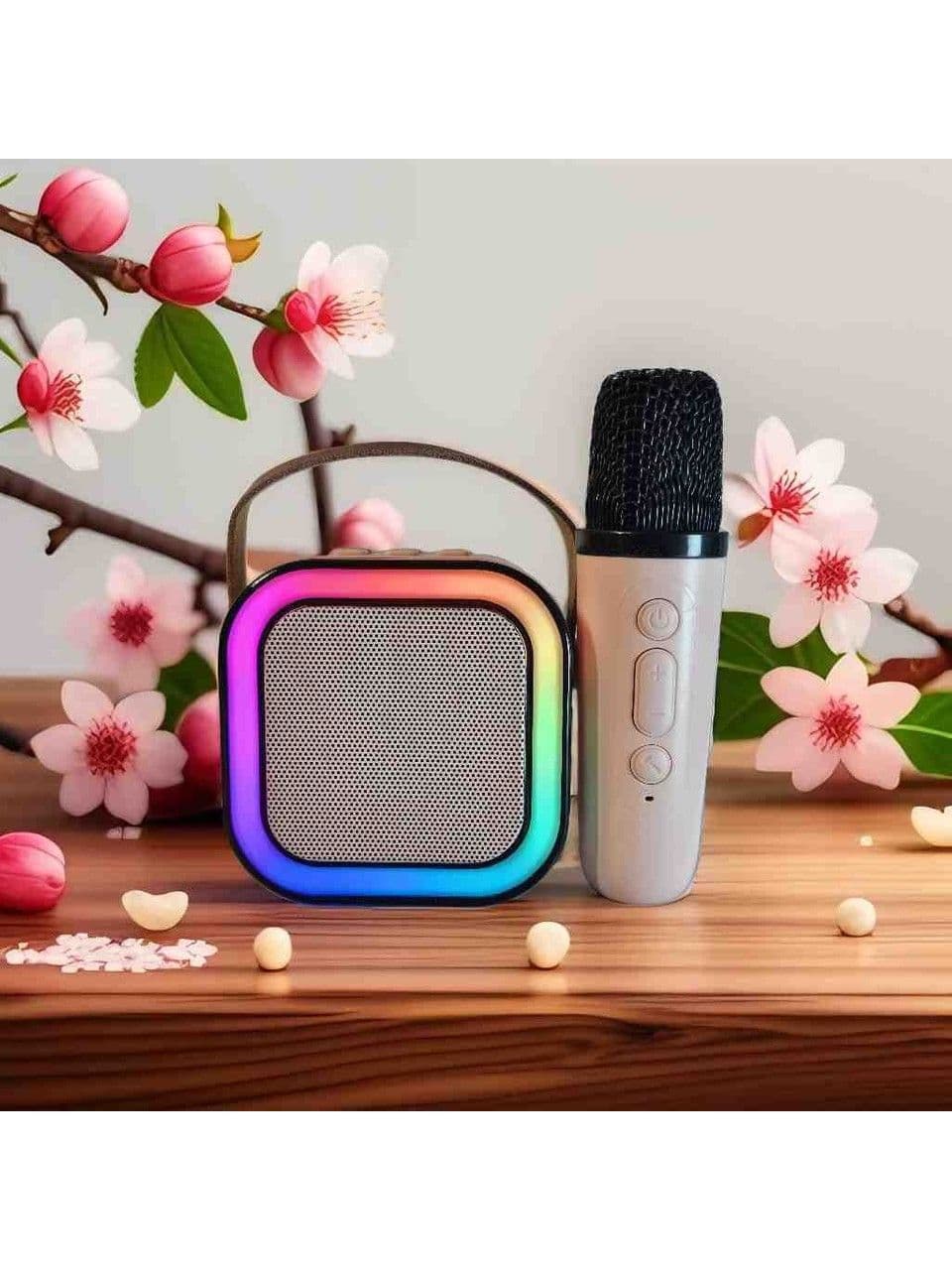 Colorful Karaoke Sound System K12 Kablosuz Mikrofonlu Taşınabilir Müzik Kutusu