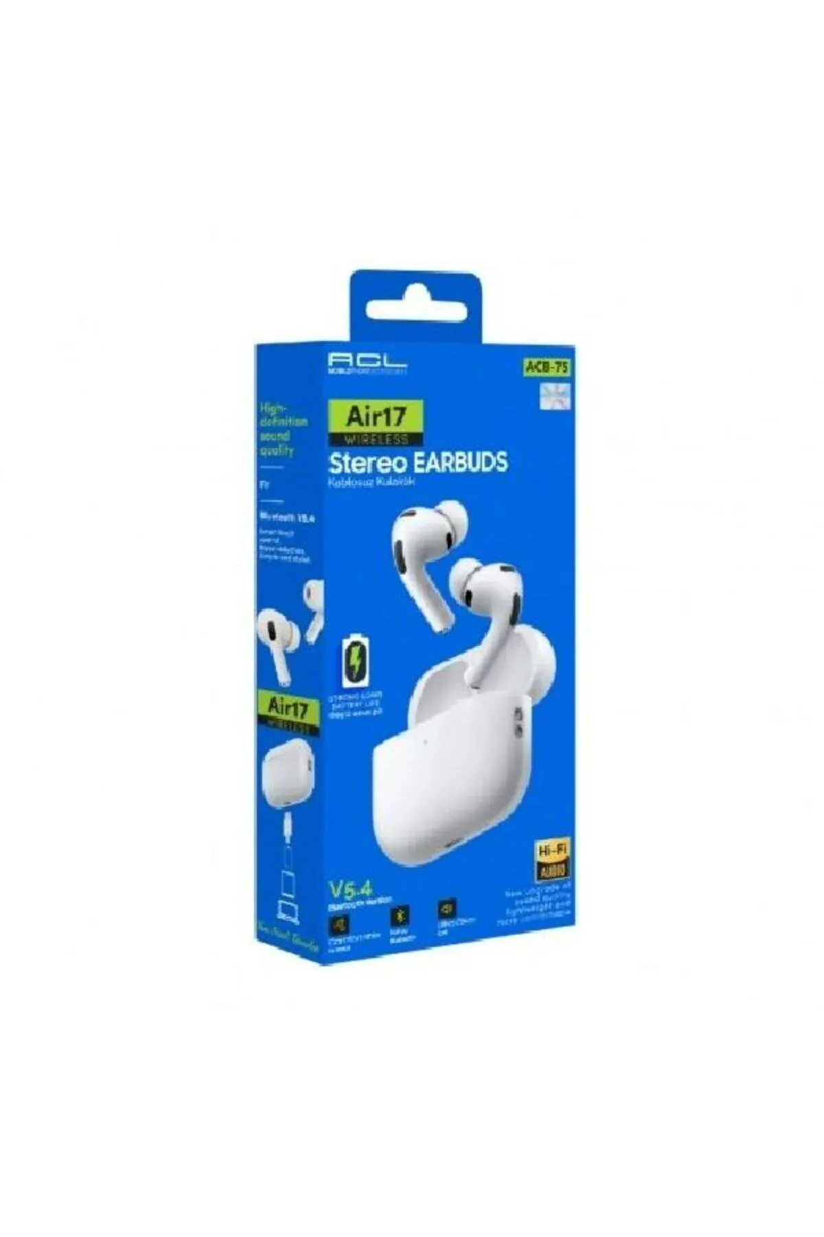 BLOOFY TECH acb - 75 Kablosuz Kulaklık – Stereo Hi-Fi Ses, Bluetooth 5.4, Hafif ve Rahat Kullanım