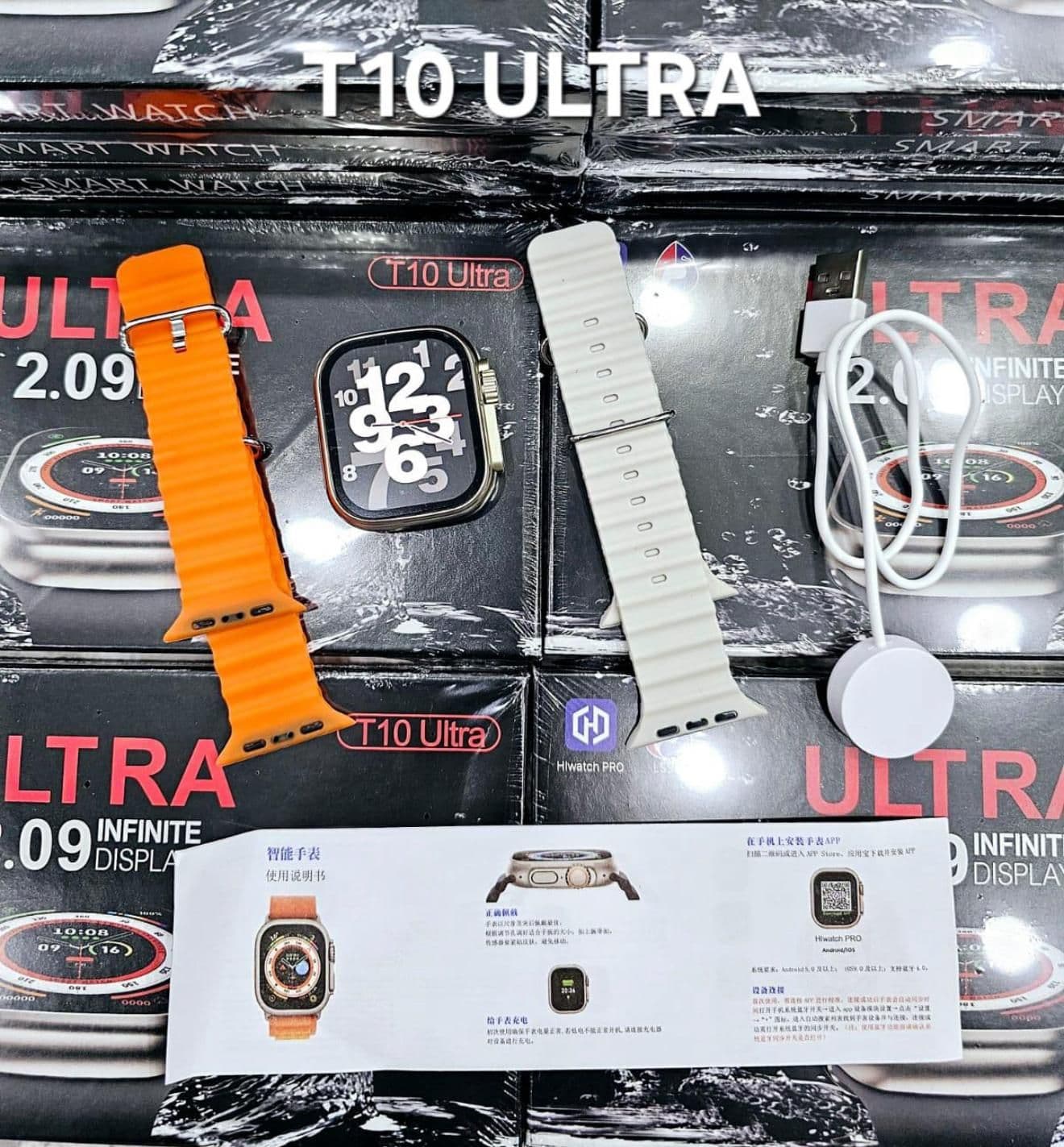 T 10 Ultra Telefona Bağlanabilir Bluetoothlu Akıllı Saat Kutulu